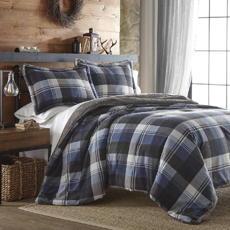 Queen - size comforters for standard queen - sized mattressesAmerican Outdoorsman Montauk Plaid Comforter Set Queen