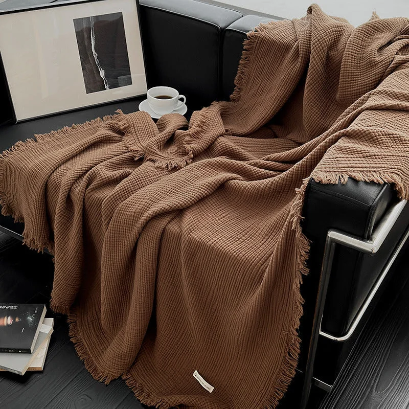 Queen - size blankets for standard - sized bedsAssorted Latte Breathable Blanket / Warm Brown