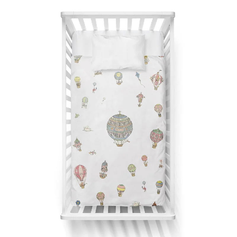 Machine - washable duvet covers for hassle - free cleaningAtelier Choux Baby Hot Air Balloons Crib Duvet