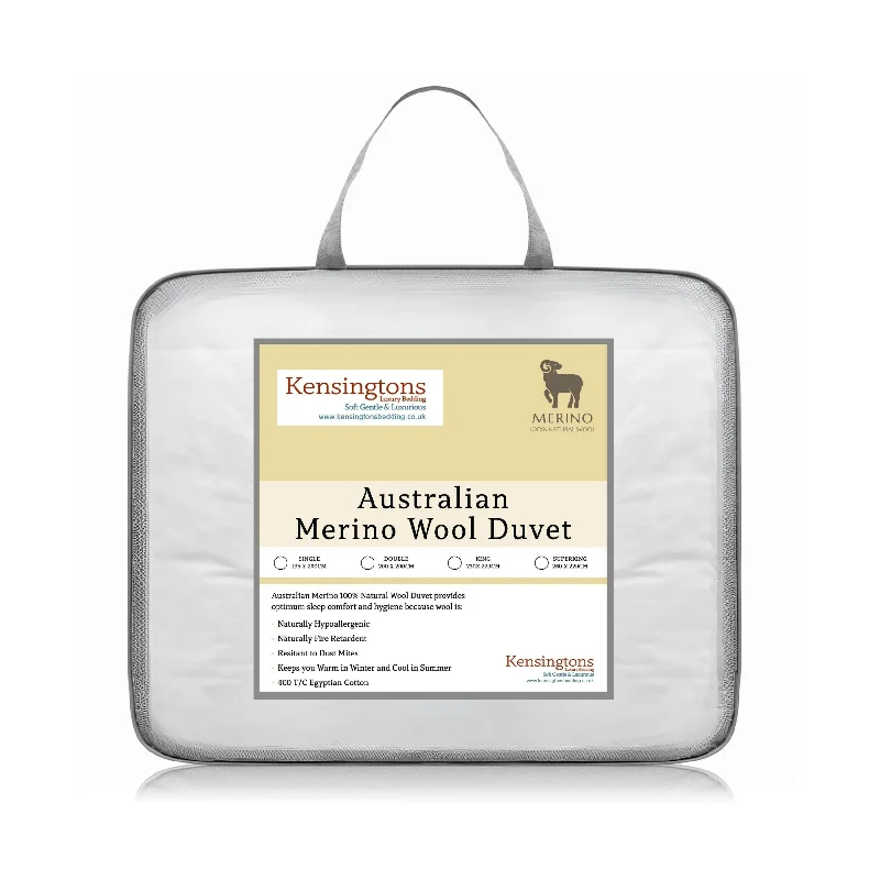 Hotel - quality duvet covers for a luxurious feel at homeAustralian Merino Wool Duvet - 13.5 All Season Tog