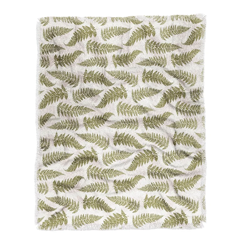 Microfiber blankets that are durable and easy to care forAvenie Countryside Garden Ferns Neutral Throw Blanket