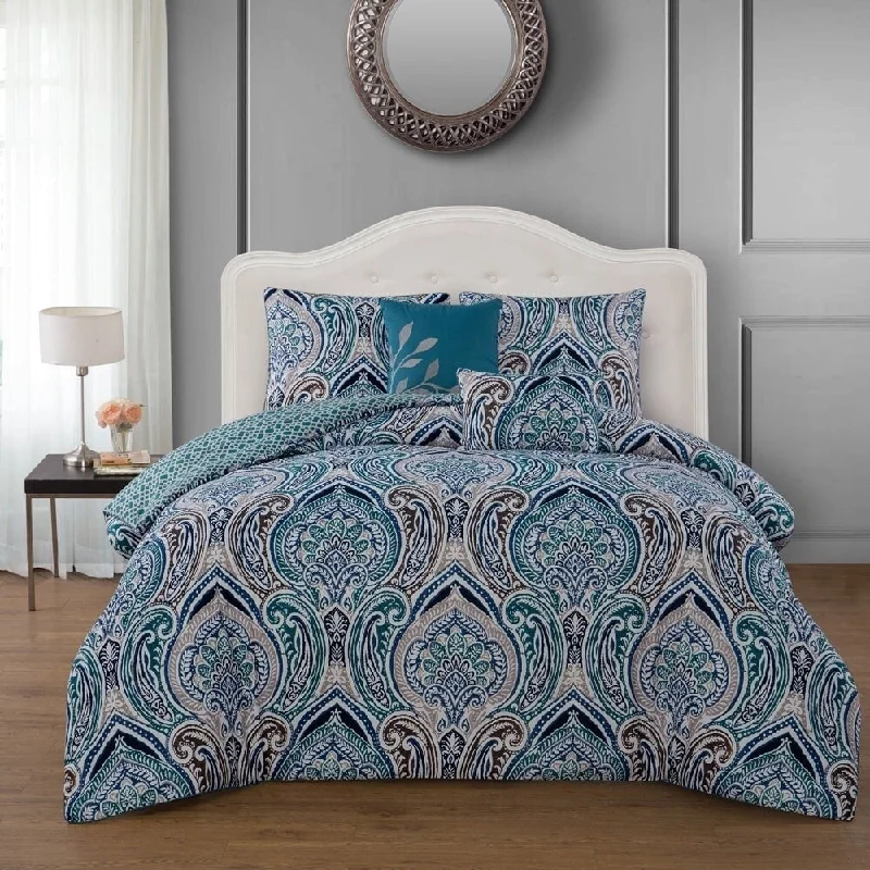 Silk - filled comforters for a luxurious and smooth touchAvondale Manor Adelle 5-piece Comforter Set