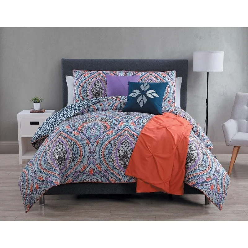 Bamboo - fiber - filled comforters with antibacterial and breathable qualitiesAvondale Manor Vera 6-piece Comforter Set