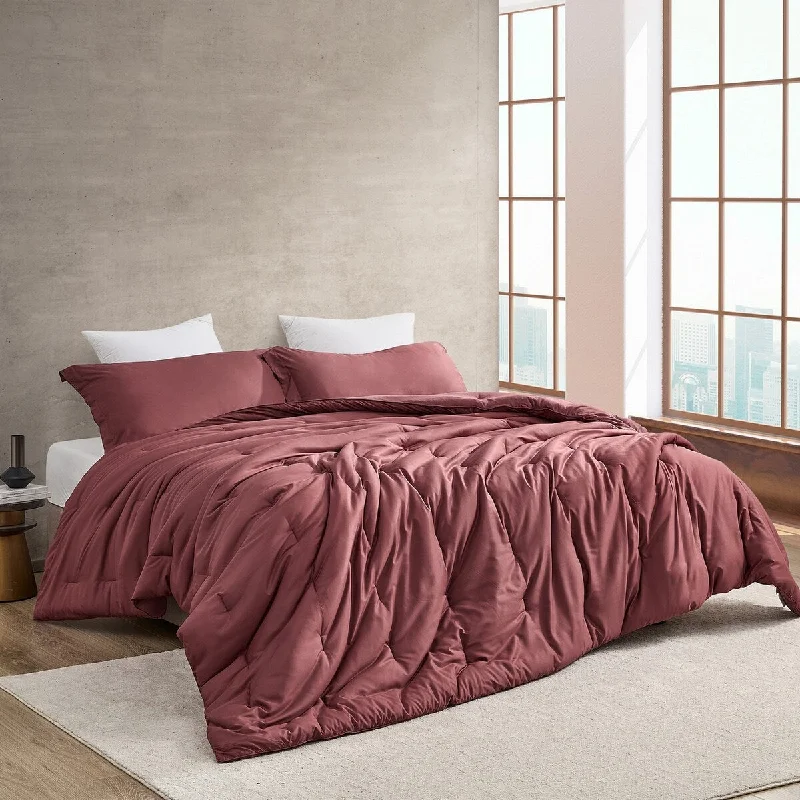 Latex - filled comforters with a bouncy texture and good supportBamlin Butter - Coma Inducer® Oversized Cooling Comforter Set - Red Pear