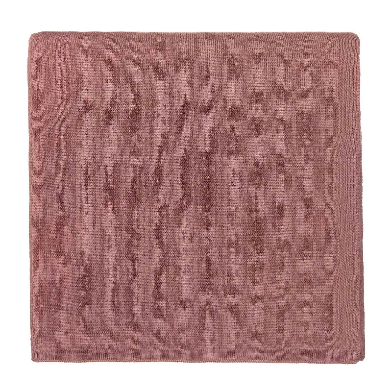 Mohair blankets with a unique sheen and softnessCanha Blanket [Dusty pink]