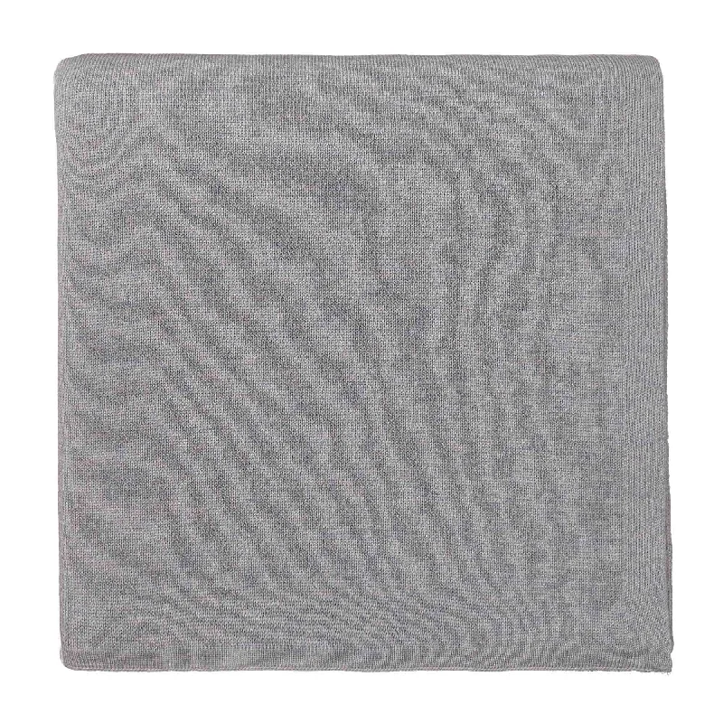 Mohair blankets with a unique sheen and softnessCanha Blanket [Light grey]