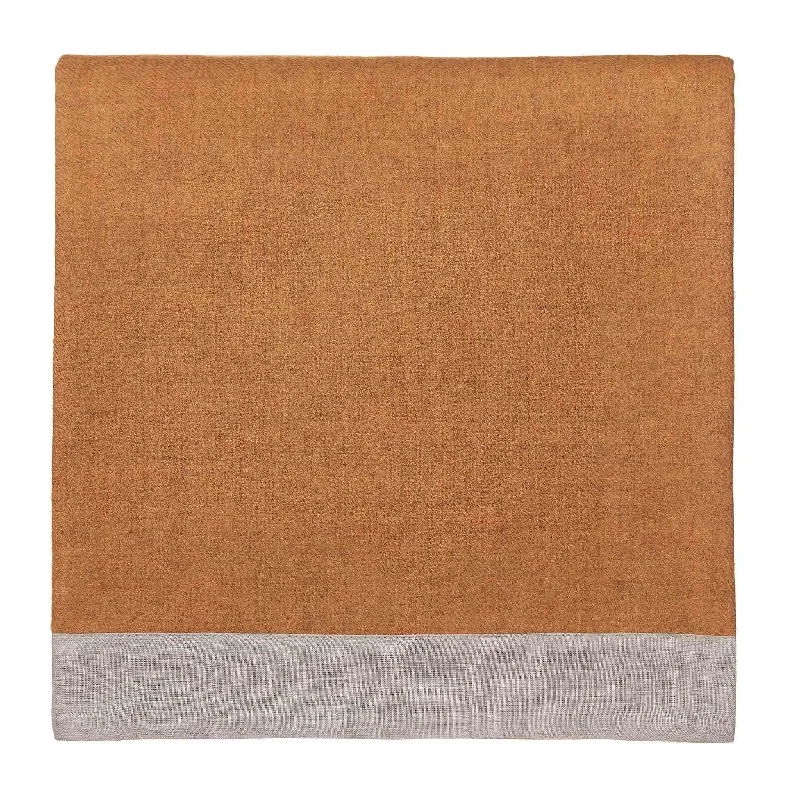 Bamboo fiber blankets with natural antibacterial propertiesNida Alpaca Blanket [Mustard & Natural]