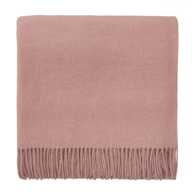 Synthetic fiber blend blankets for a budget - friendly choiceMiramar Wool Blanket [Pale terracotta]