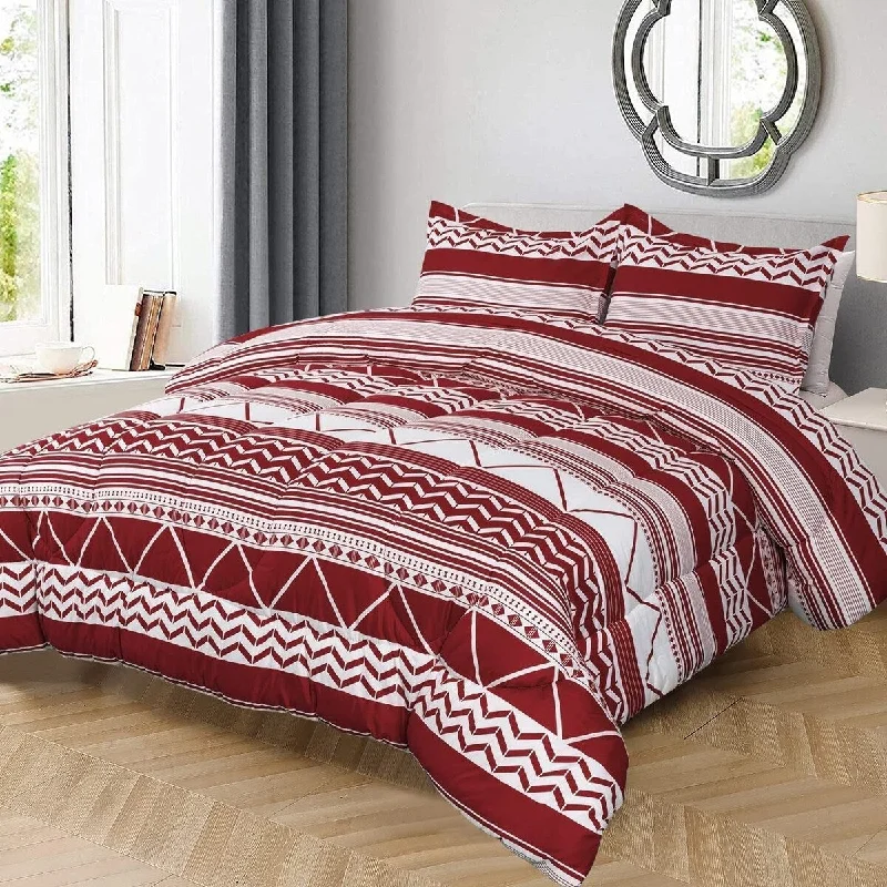 Full - size comforters suitable for full - sized beds in guest rooms or small bedroomsBrick 3 pc Comforter Set