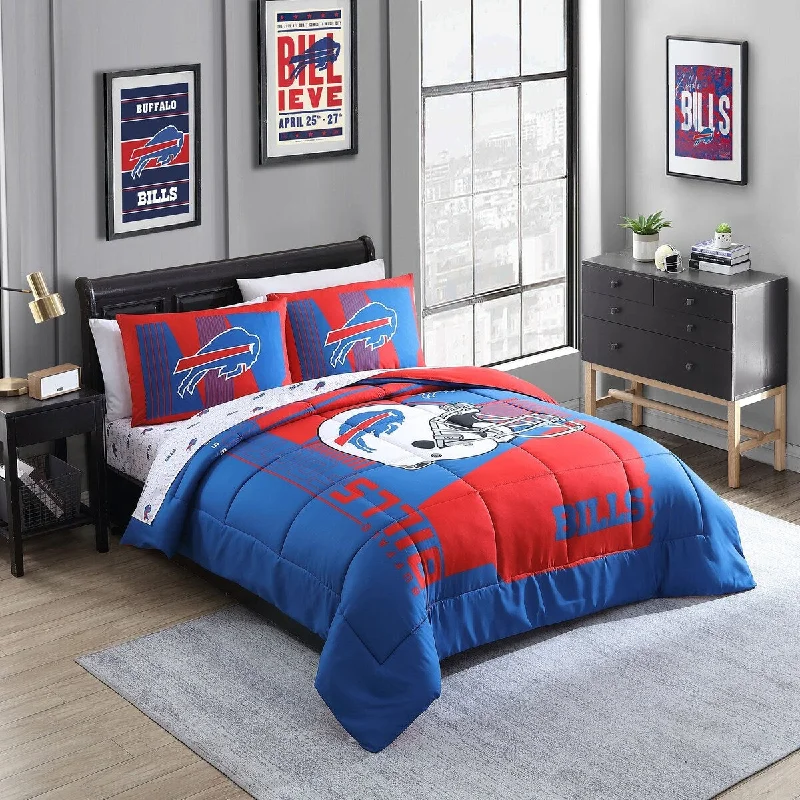 King - size comforters to fit large king - sized beds perfectlyBuffalo Bills NFL Licensed "Status" Bed In A Bag Comforter & Sheet Set