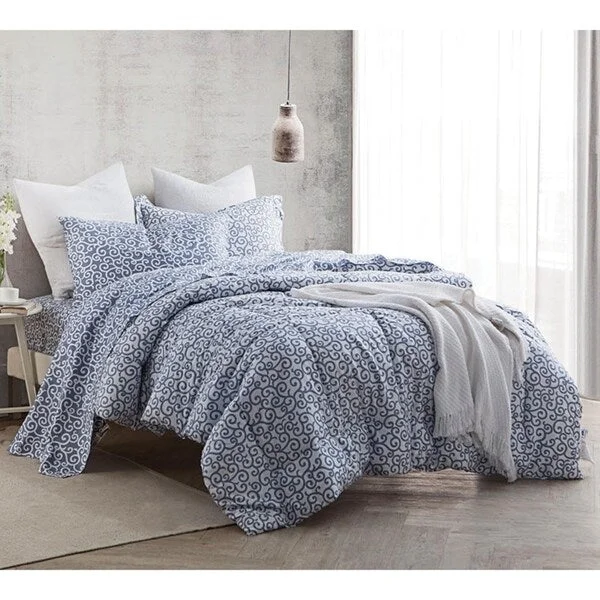 Cotton - filled comforters for a breathable and natural sleep experienceBYB Dawning Grey Comforter Set