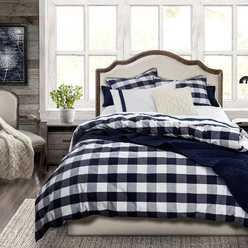 Cotton - filled comforters for a breathable and natural sleep experienceCamille Comforter Set, Full Navy