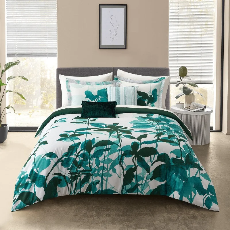 King - size comforters to fit large king - sized beds perfectlyChic Home Izzie 5 Piece Crafted From Oeko-Tex Standard 100 Certified Fabric Comforter Set