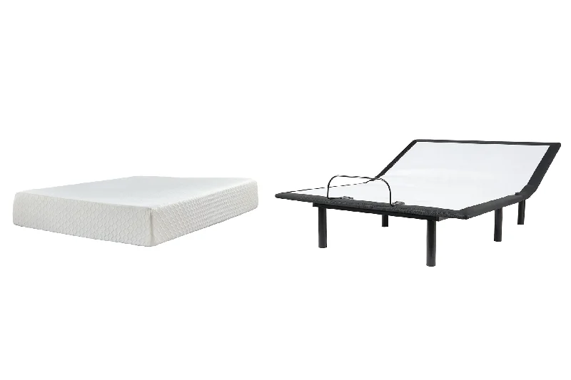 Natural latex and organic cotton blend mattressesChime 12 Inch Memory Foam Mattress with Adjustable Base