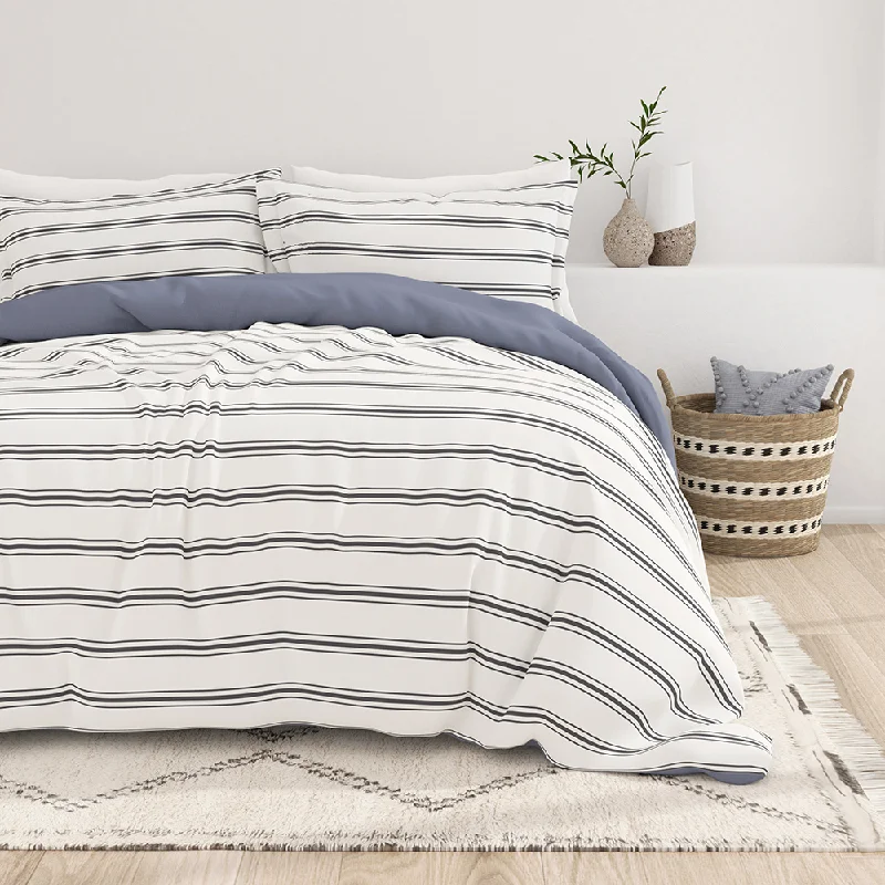 Affordable duvet covers for those on a tight budgetDesert Stripe Pattern 3-Piece Reversible Duvet Cover Set