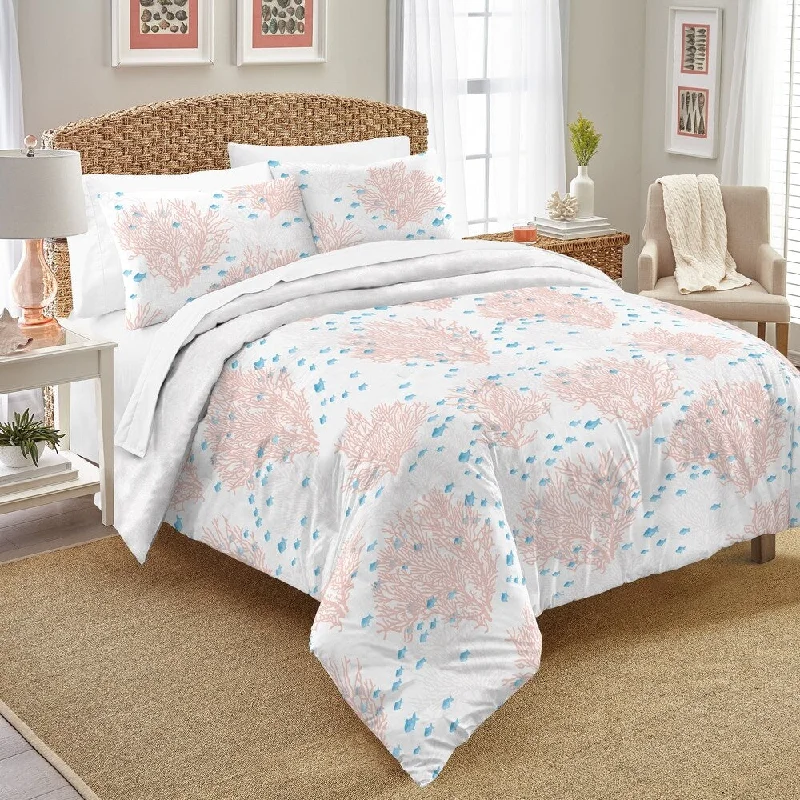 King - size comforters to fit large king - sized beds perfectlyDestinations Islamorada Cotton 3-piece Comforter Set - Multi