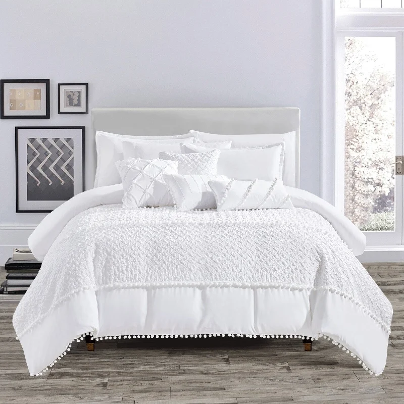 Full - size comforters suitable for full - sized beds in guest rooms or small bedroomsDewitt Luxury 7 Piece Comforter Set