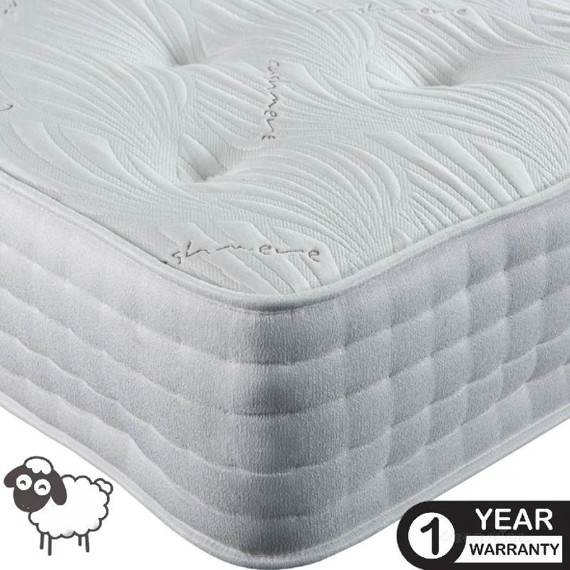 Memory foam mattresses for pressure relief and contouringEmily Natural Wool 1500 Pocket Sprung Mattress