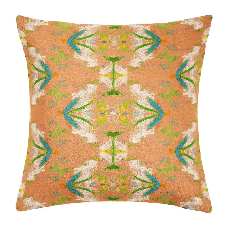 Boho - style duvet covers with vibrant colors and ethnic patternsEnglish Garden Orange 22x22 Pillow