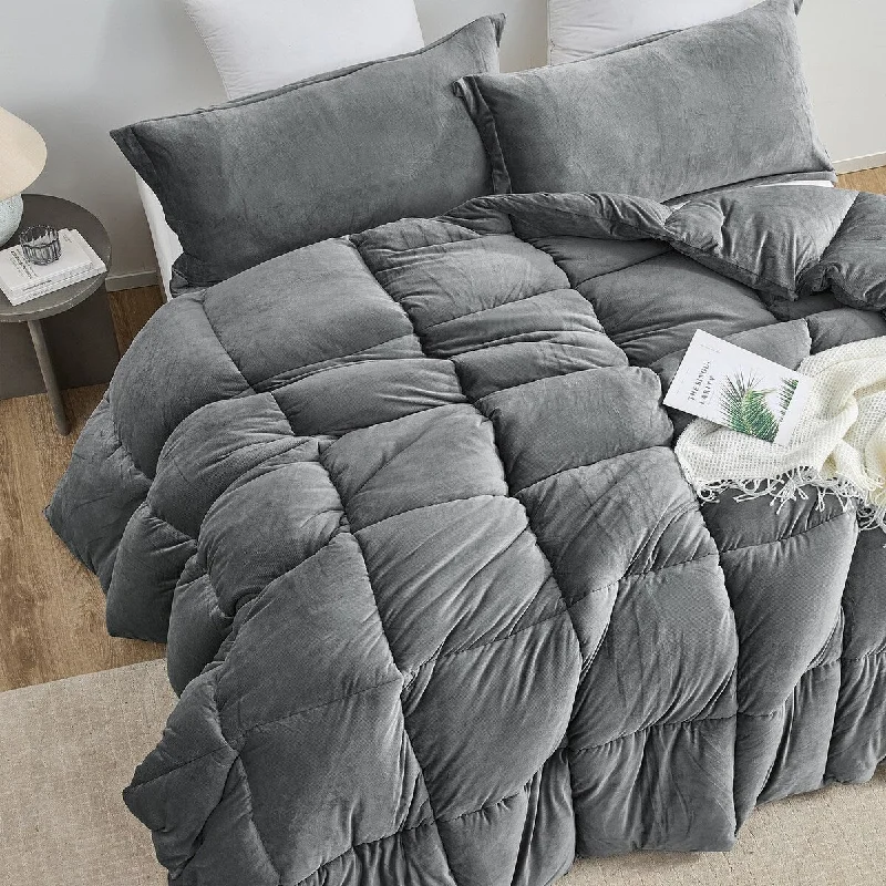 Queen - size comforters for standard queen - sized mattressesFatter than Fat - Coma Inducer® Oversized Comforter Set - Quiet Shade Gray