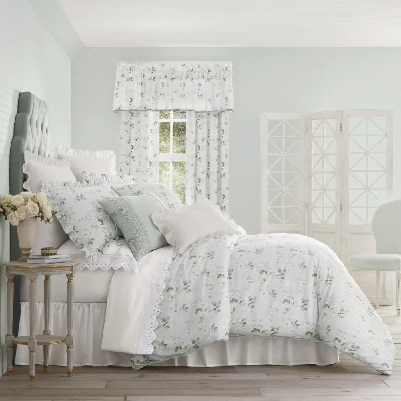 Goose down comforters known for their superior quality and insulationFive Queens Court Evelina Sateen Cotton Floral Comforter Set