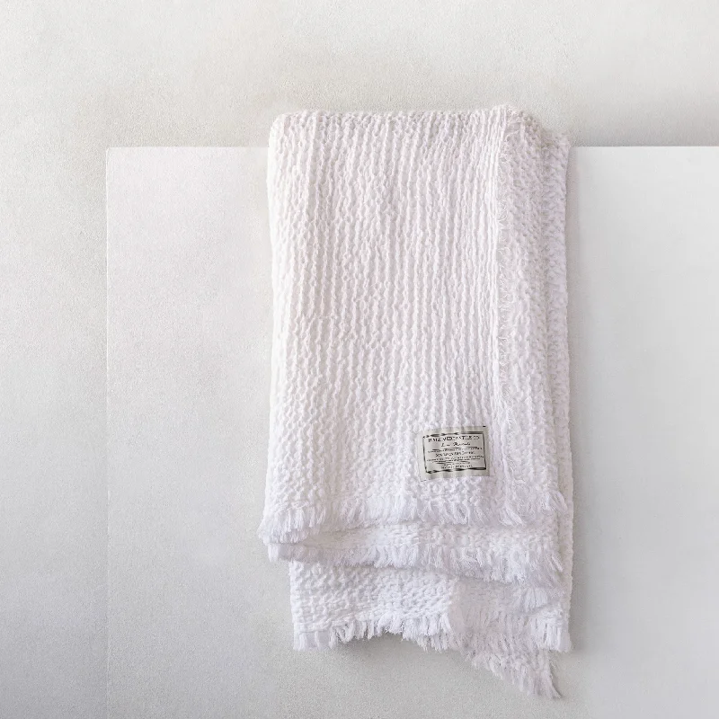 Cotton blankets for breathability and a lightweight feelFlocca Linen Blanket - Ayrton