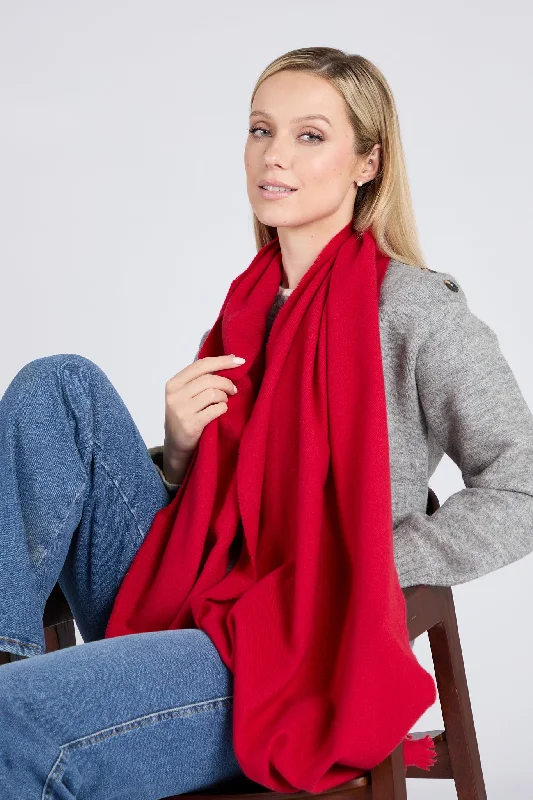 Microfiber blankets that are durable and easy to care forFoxford Tomato Fine Wool Cashmere Blend Scarf