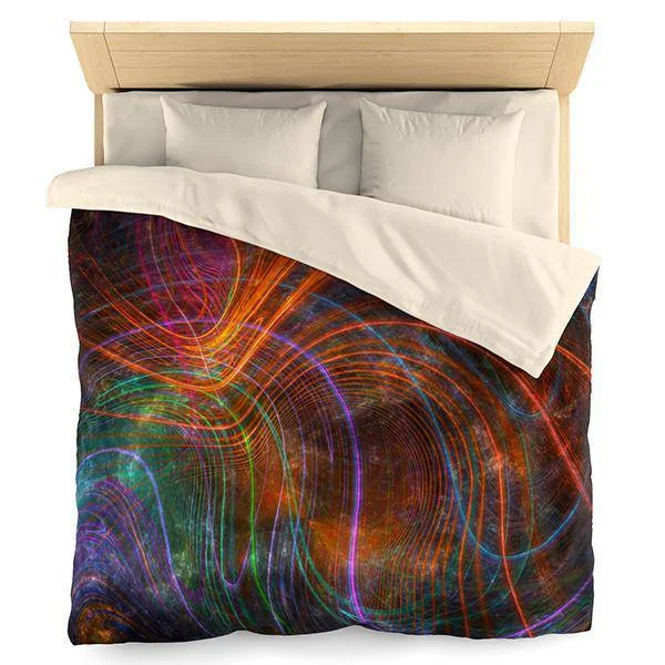 Machine - washable duvet covers for hassle - free cleaningFractalized Duvet