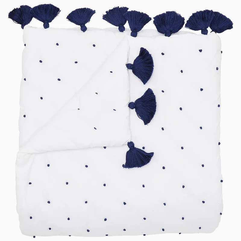 Clearance - priced duvet covers for a great deal on last - season modelsBed duvet covers to enhance the comfort and aesthetics of the bedroomFrench Knot Indigo Throw