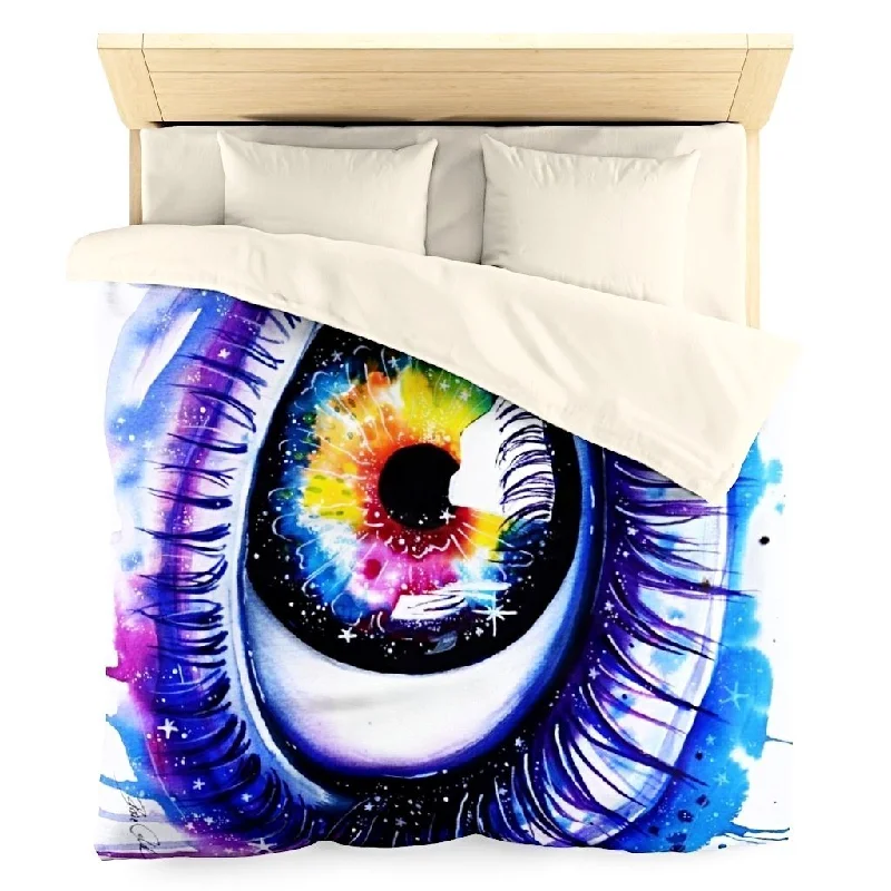 Dry - clean - only duvet covers with high - end materials and delicate designsGalaxy Eye Duvet