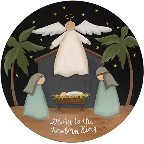 Glory to the Newborn King Nativity Plate