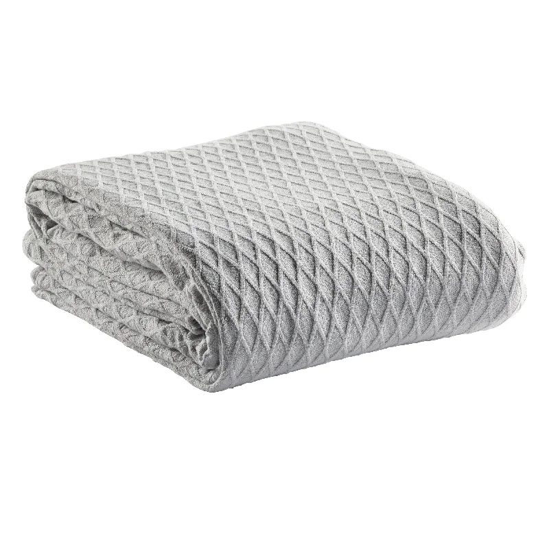 Fleece blankets for a cozy and plush textureGosford Silver Cotton Blanket by Bianca