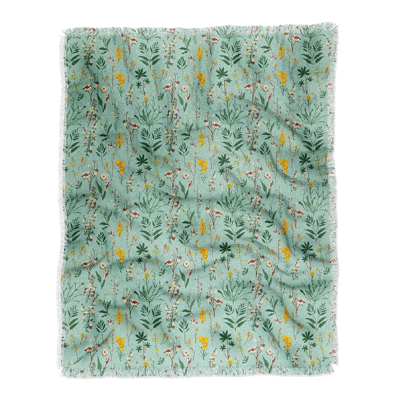 Chenille blankets with a thick and fuzzy textureHolli Zollinger Zarah Wildflower Throw Blanket