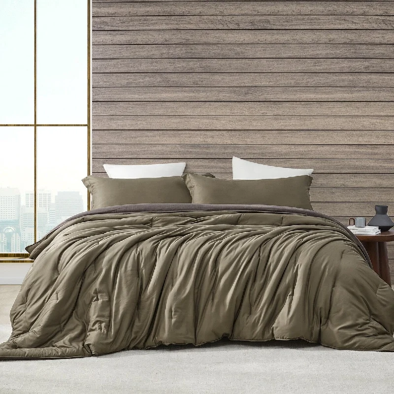 Bamboo - fiber - filled comforters with antibacterial and breathable qualitiesIce Panda - Coma Inducer® Cooling Comforter Set - Chocolate Chip & Fudge