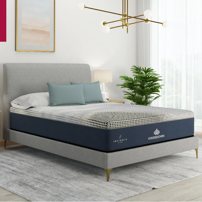 Gel - infused memory foam mattresses for cooler sleepInsignia® Cool Start Firm Smooth Top Hybrid Mattress