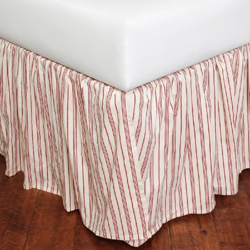 Joyful Stripe Cotton 3 Piece Tuck in Bed Skirt, King