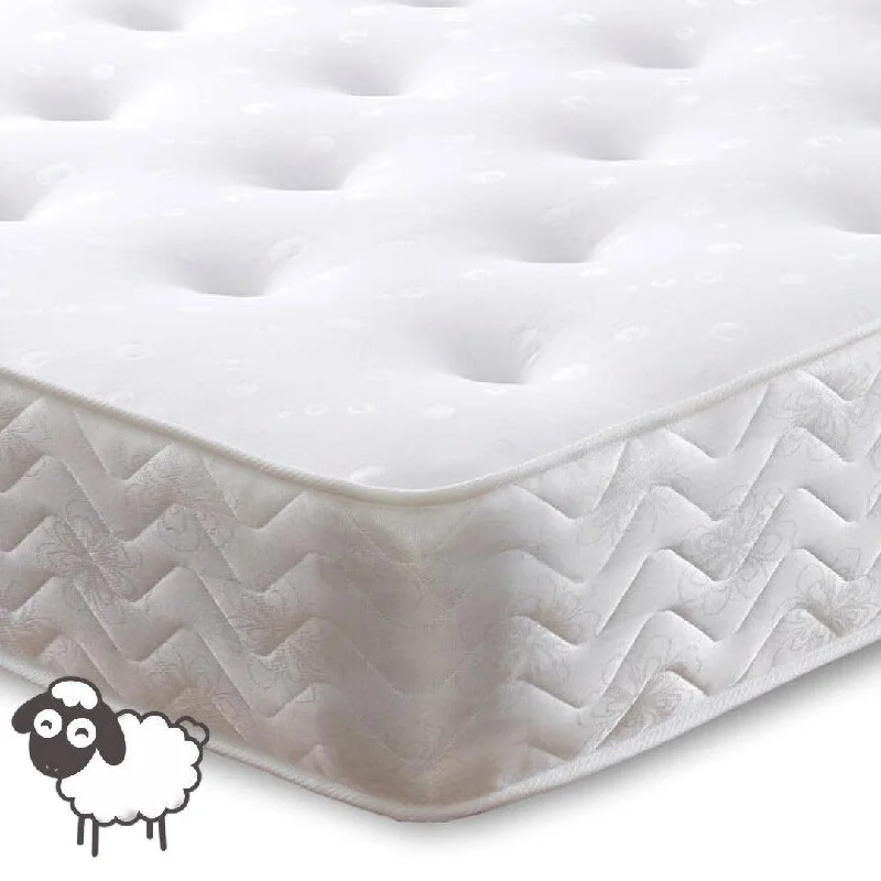 Bamboo - charcoal infused mattresses for odor absorptionJuliette Orthopaedic Wool Sprung Mattress