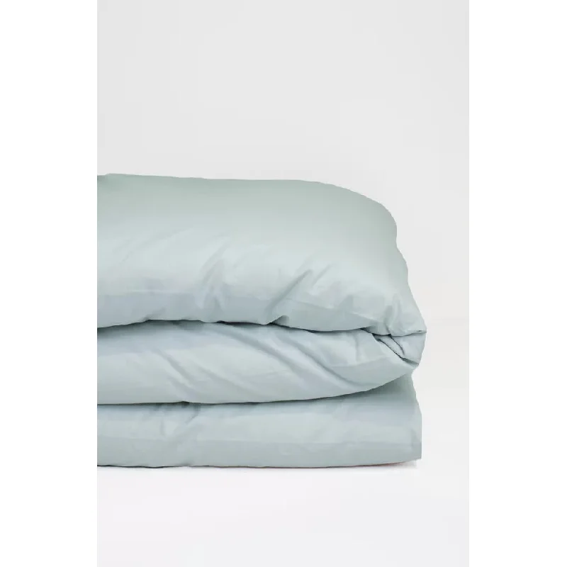 Duvet covers suitable for use with synthetic - filled comfortersKadolis Organic Cotton Baby Duvet Cover Plain Colour 100x140cm Pearl Grey