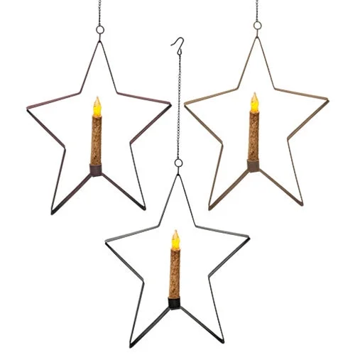 Large Whimsical Hanging Star 3 Asst