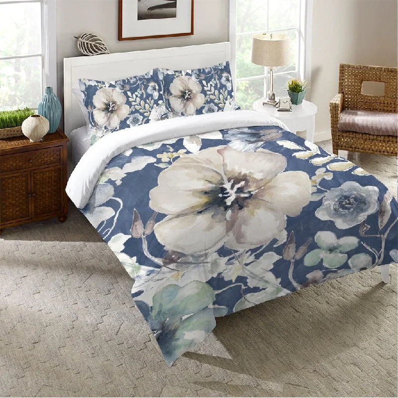 Cotton - filled comforters for a breathable and natural sleep experienceLaural Home Wildflower Arrangment Comforter