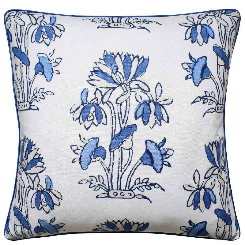 Rayon from bamboo blankets for a silky and breathable feelLily Flower Design Throw Pillow