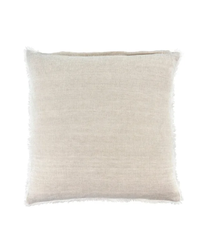 Rayon from bamboo blankets for a silky and breathable feelLINA LINEN PILLOW  - CHAMBRAY