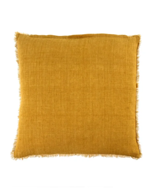 Silk blankets with a smooth and elegant touchLINA LINEN PILLOW  - HONEY