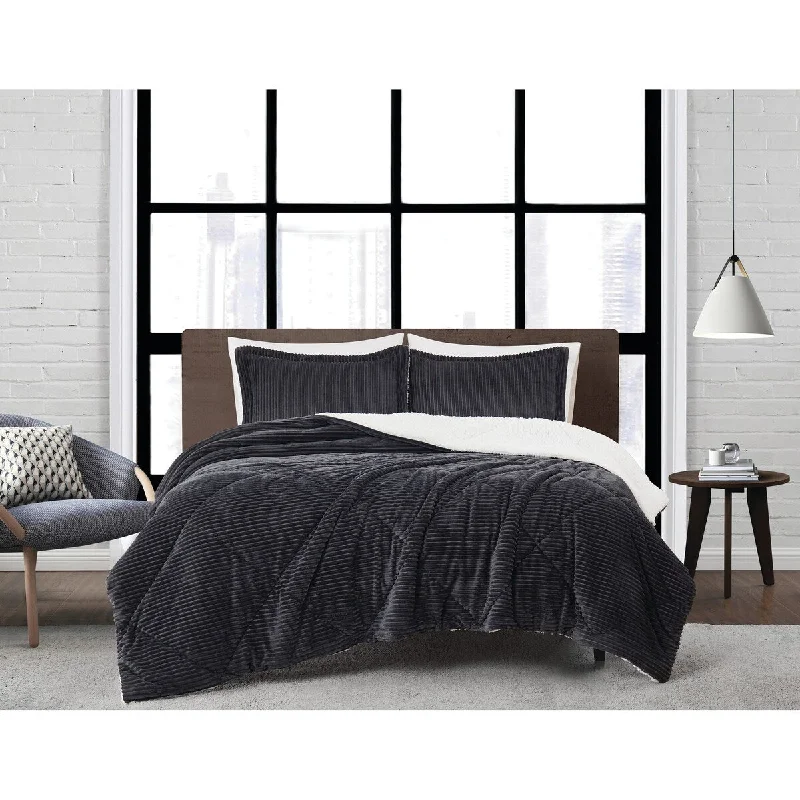 Down - filled comforters for supreme warmth and lightnessLondon Fog Corduroy Comforter Set