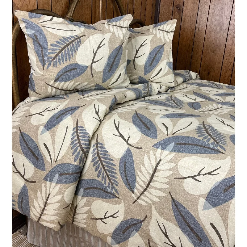 Latex - filled comforters with a bouncy texture and good supportLydia foliage comforter set