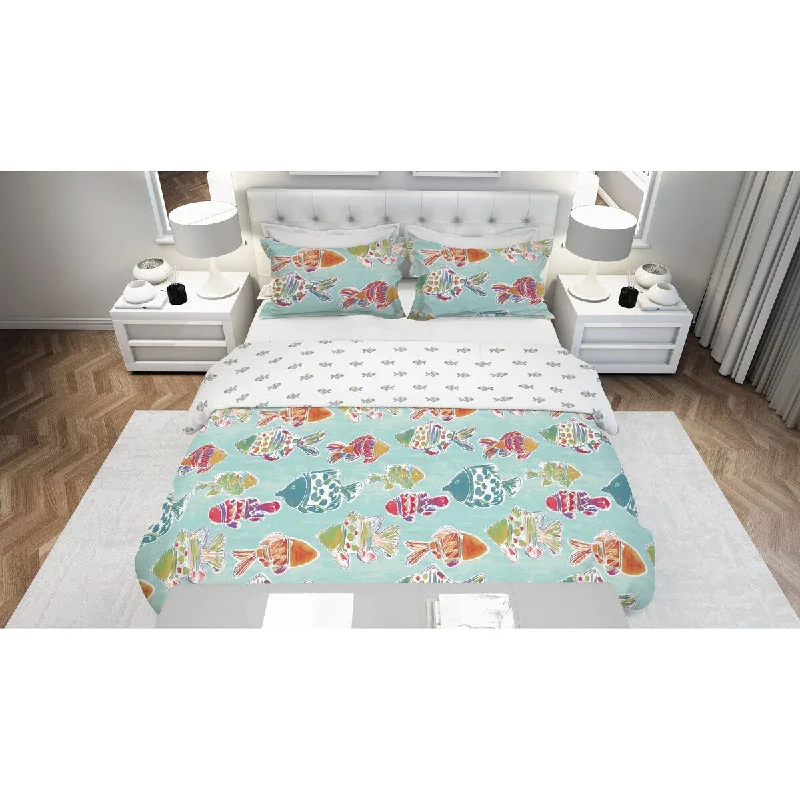 Duck down comforters with a softer feel and good warmth retentionMarlin Fish 3 Piece Reversible Soft Microfiber Comforter Set