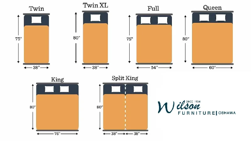 Latex mattresses with natural bounce and breathabilityMattress Sizes