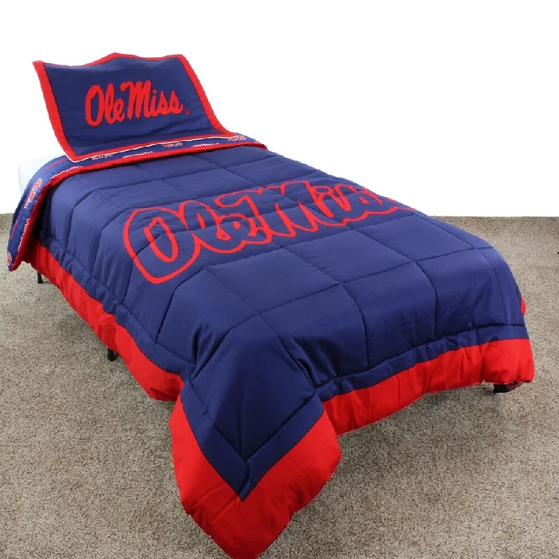 Silk - filled comforters for a luxurious and smooth touchMississippi Rebels Comforter Set