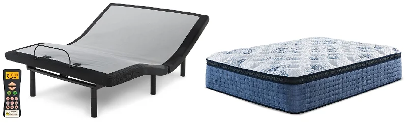 Gel - infused memory foam mattresses for cooler sleepMt Dana Euro Top Mattress with Adjustable Base