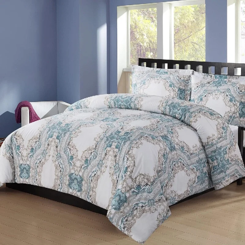 King - size comforters to fit large king - sized beds perfectlyNancy 3 pc Queen Comforter Set